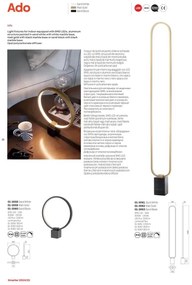 Redo 01-3061 - LED Dimmelhető állólámpa ADO LED/24W/230V fehér