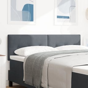 Fejtámla Gombos Steppelt Sötétszürke 160 cm Bársony