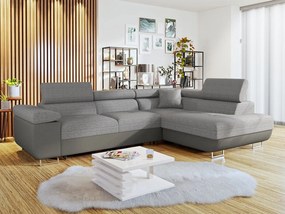 Széthúzható sarokkanapé Talvio (J) (soft 029 szürke öko-bőr + lux 05). 1051117