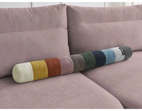 Világos rózsaszín sarokkanapé Aden – Bobochic Paris