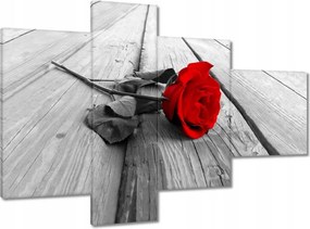 Vászonkép 100x70 Vörös rózsa a hídon