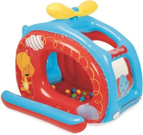 Felfújható helikopter medence színes játéklabdákkal 137 x 112 x 97 cm