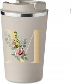 Prémium thermo bögre bézs M betűvel Maja Márta Mária KT_142_b