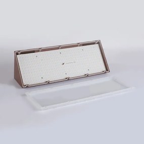 Brilagi - TRIANGLE kültéri LED fali lámpatest 42W/230V barna IP65