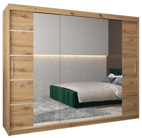 Ruhásszekrény 250 cm Verika 4 250 (artisan tölgy). 1064317