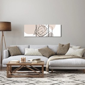 Kép - Női test vonal művészet N⁰1 (órával) (90x30 cm)