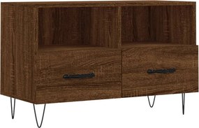 vidaXL barna tölgyszínű szerelt fa TV-szekrény 80 x 36 x 50 cm