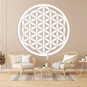 Elegáns faragott fa mandala falra - FLORUM