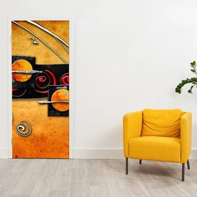 Fotótapéta ajtóra - Absztrakt bolygó (95x205cm)