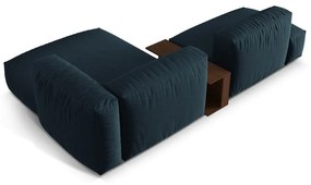 Sötétkék moduláris sarokkanapé (jobb oldali) Martina – Micadoni Home