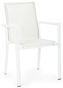 KONNOR II fehér kerti szék