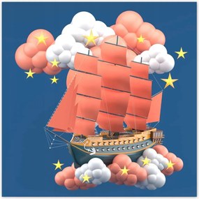 Poszterek 100x100 Léghajó Vitorlák