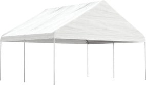 vidaXL fehér polietilén pavilon tetővel 4,46 x 5,88 x 3,75 m