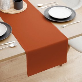 Goldea pamut asztali futó - tégla színű 20x120 cm