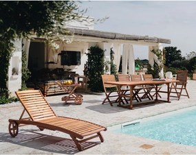 Natúr színű tömörfa kerti szék Noemi – Bizzotto