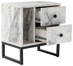 Éjjeliszekrény Glimmer Fressia Marble Black