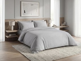 Pamut ágynemű CALMORA világosszürke Ágyneműhuzat mérete: 2 db 70 x 90 cm | 200 x 220 cm