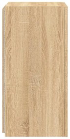 2 db sonoma tölgy színű fali TV-szekrény LED-del 30,5x35x70 cm