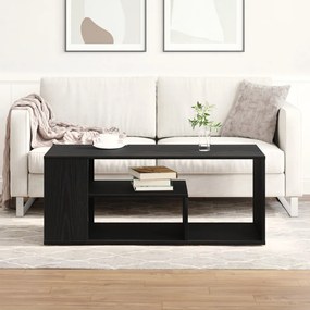 Fekete Tölgy Kávéasztal 100x50x40 cm Fényes Fa