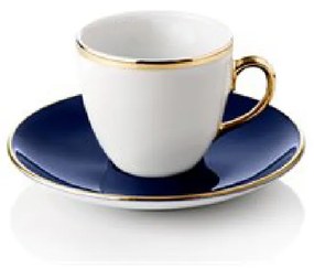 Török kávé szett, 4 csésze csészealjjal, kék - Selamlique