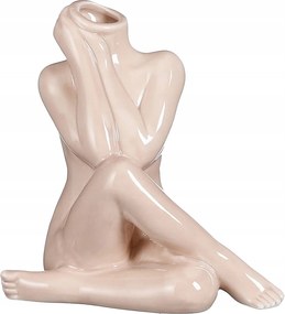 Gyertyatartó világos krémszínű női