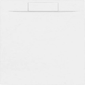 Zuhanytálca négyzet SAT Fusion 100x100 cm öntött márvány blanco SATFU100100BL