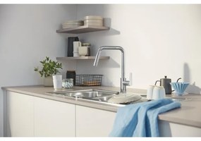 GROHE 30631000 - Mosogató csaptelep QUICKFIX START 362 mm, fényes króm