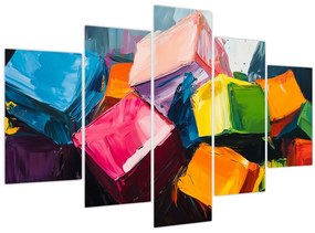 Kép - Színes kockák (150x105 cm)