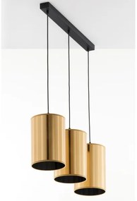 Jupiter 2092 - CORTINA zsinóros csillár 3xE27/15W/230V arany/fekete