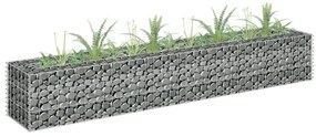 horganyzott acél gabion magaságyás 180 x 30 x 30 cm