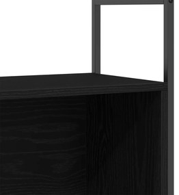 Könyvespolc Fekete Tölgy 80x30x78,5 cm Mérnöki Fa