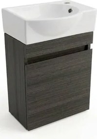Naturel Verona Fürdőszobaszekrény mosdóval 40x53,2x22 cm sötét fa matt VERONA40TDBR