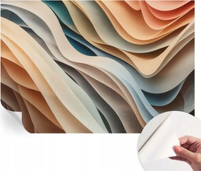 Mosható öntapadós fotótapéta étkezőbe Hullámzó formák 152x104 cm