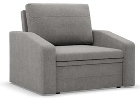 Vertico fekvőfotel, 80 cm széles, fonott, szürke