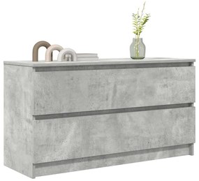 betonszürke szerelt fa TV-szekrény 100x35x54 cm