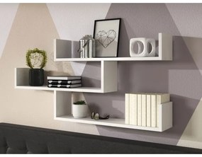 Fali polc TRIO 55x119 cm fehér