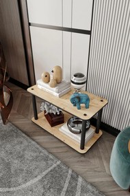 Bookcase dohányzóasztal, tölgy, 30 cm