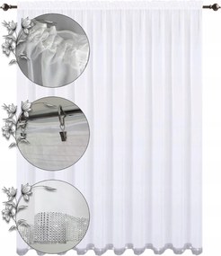 Kész függöny cirkóniákkal 250x200 hosszú egyenes sima függöny nappaliba