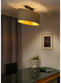 Duolla - Felületre szerelhető csillár OVAL VEGAN 2xE27/15W/230V krémes