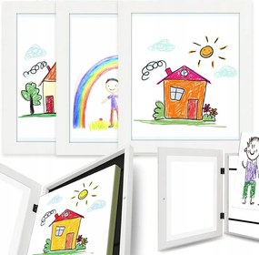 Nyitható Művészi Képkeretek Rajzokhoz Képek 3DB Fotó A4 450 Rajz