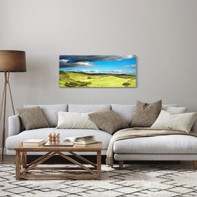 Kép - Zöld táj dombokkal (120x50 cm)