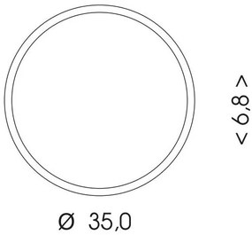 Ecolite WMAT350/HF-25W/BI - LED Mennyezeti lámpa érzékelős LED/25W/230V fehér