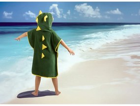 Zöld pamut gyerek fürdőponcsó Joep – Good Morning