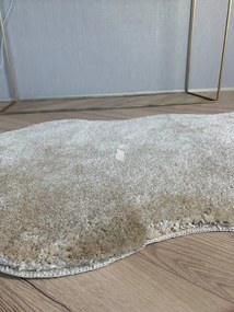 Vajpuha ovális shaggy sebano Bézs (Beige) 80x150