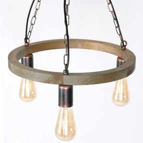 Csillár láncon HAKON 3xE27/60W/230V