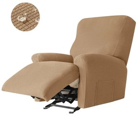 Relax Fotel Huzat (enyhén vízlepergető, 1 üléses, halvány karamell, rugalmas)