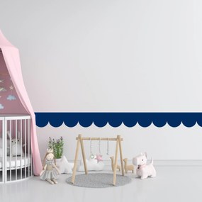 PIPPER. Textil öntapadó tapéta - Mini Ív - Tengerészkék szín Szín: Sötét
