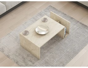 Dohányzóasztal MONEL, márvány dekor, bézs