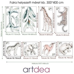 Leopárdos Szavanna Falmatrica XXL