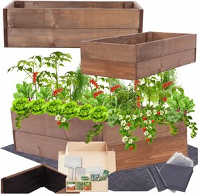 Ágyás magasított zöldséges láda impregnáló 18x100x30